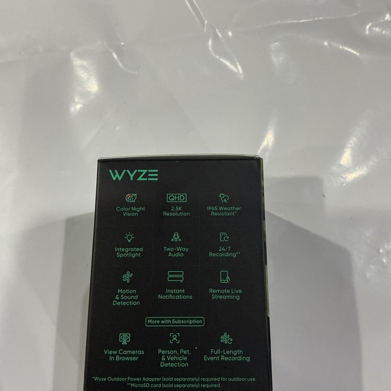 Wyze Cam v4 2.5K QHD Indoor/Outdoor WiFi Smart Security Camera Wired Black gallery