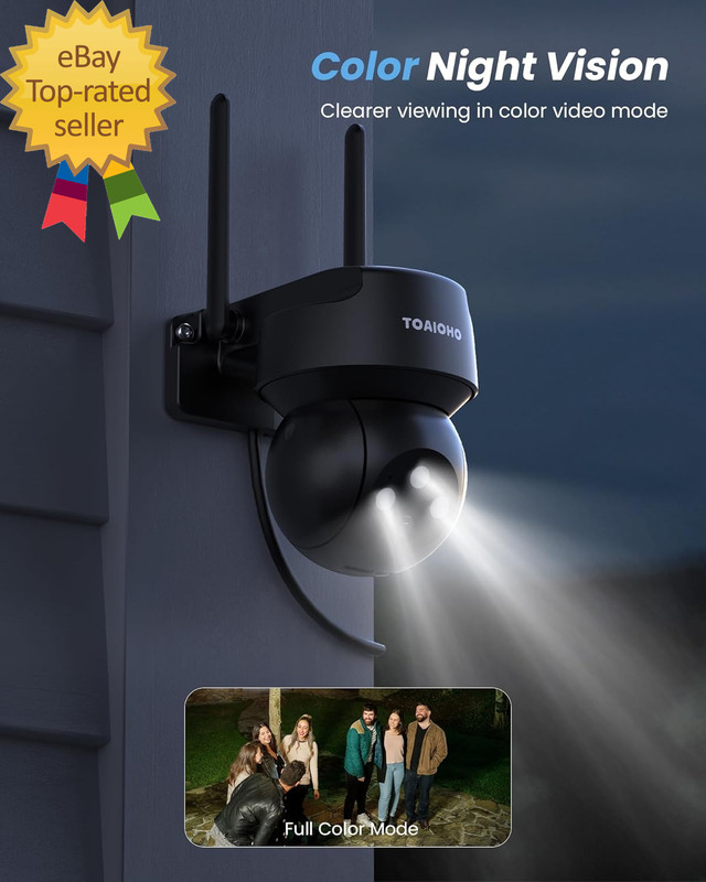 2Pack Security Camera Outdoor Wired: 3MP Camera for Home Security outside 2.4G/5 gallery