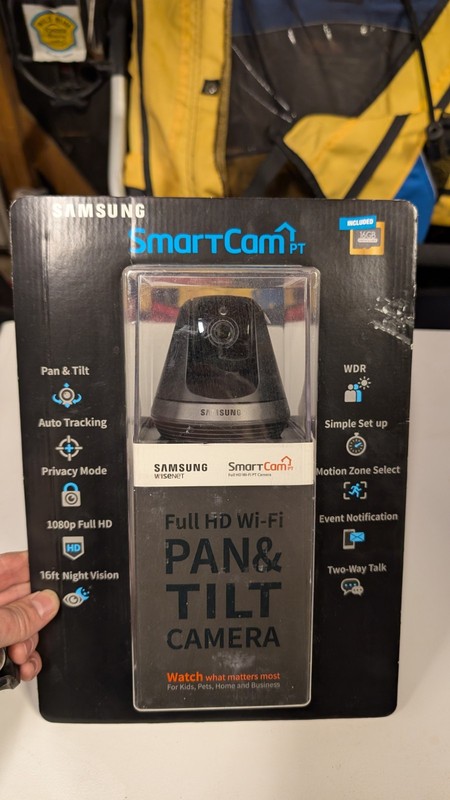 SAMSUNG SNH-V6410PN SmartCam PT 1080p Pan/Tilt Full HD Wi-Fi IP Camera – NEW