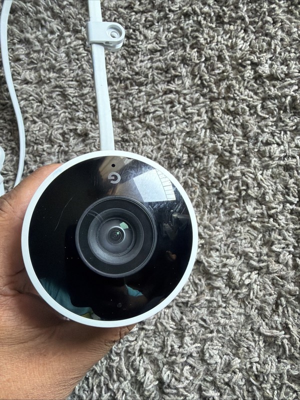 Google Nest Cam Outdoor Wired 1080p Night Vision Wi-Fi Security Camera White gallery