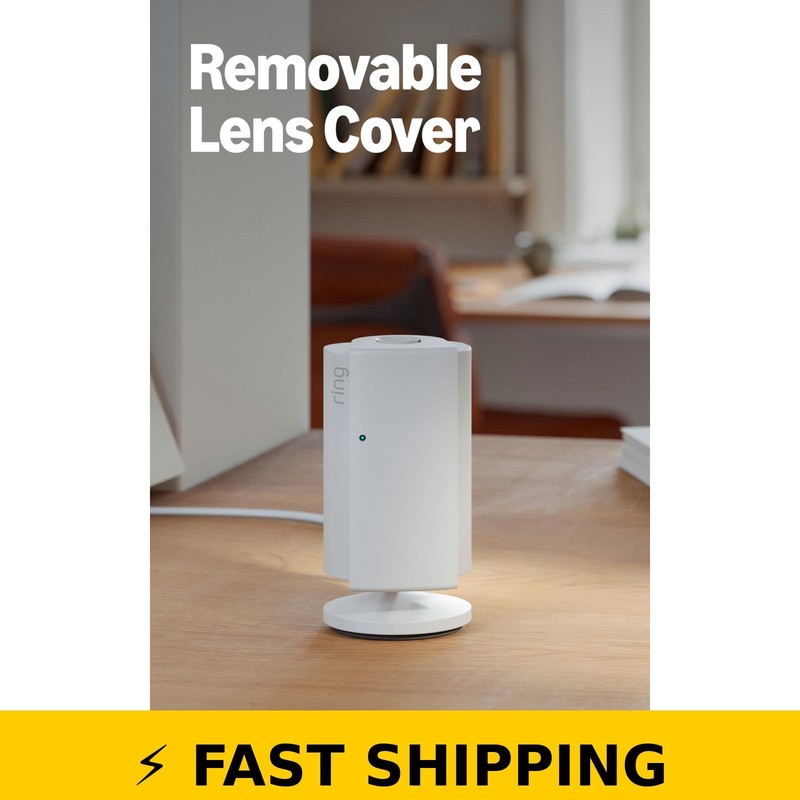 Ring Indoor Cam Plus - 2K Video Security Camera - White gallery