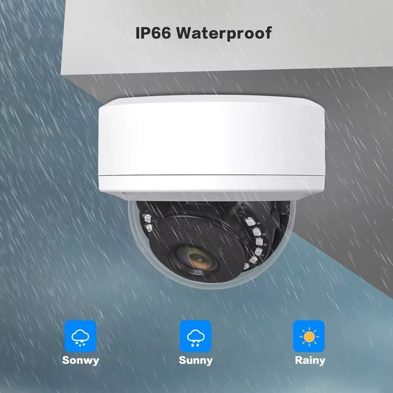 8MP PoE Fisheye Panoramic Dome Camera Built-in MIC/Speaker/SD Card Slot gallery