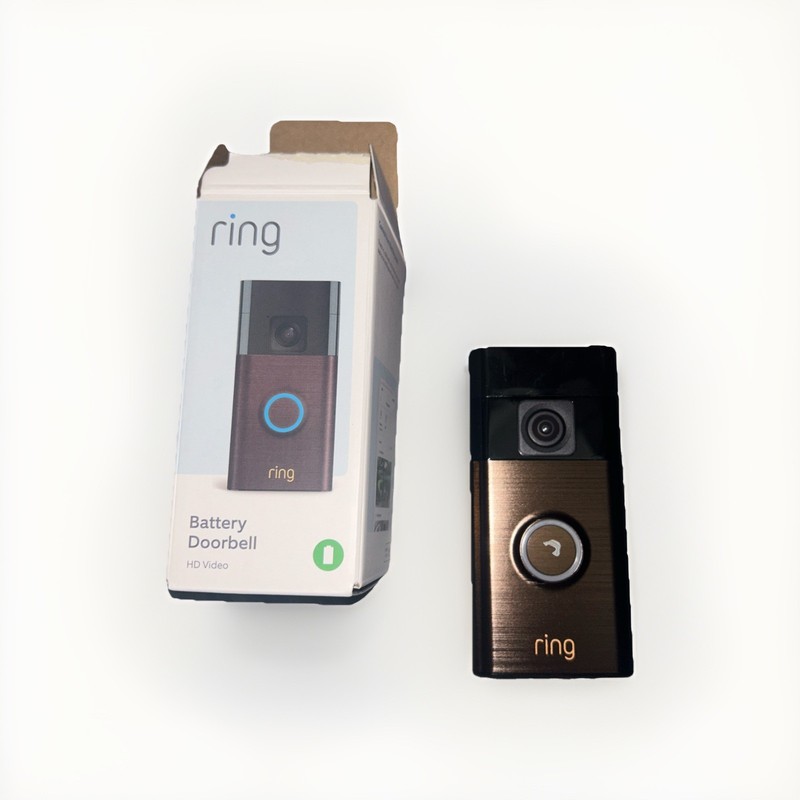 Ring - Battery Doorbell Smart Wifi Video Doorbell - Battery-Powered with Head... gallery