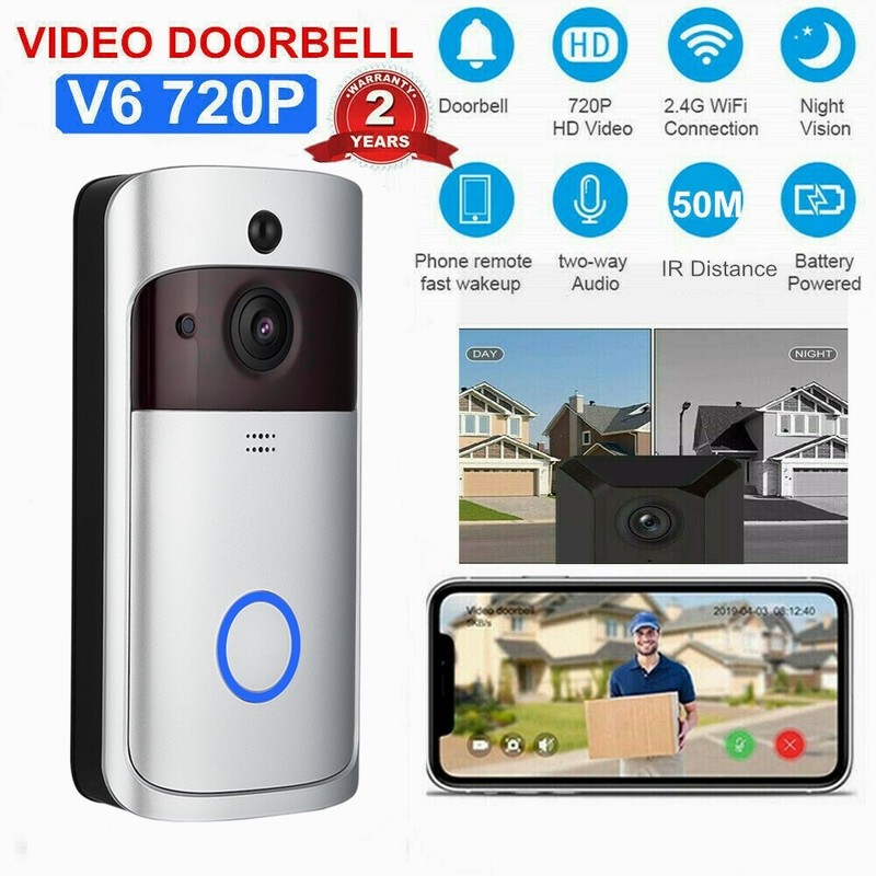 Wireless WiFi Video Doorbells Two-Way Smart Phone Door Ring Security Camera Bell gallery