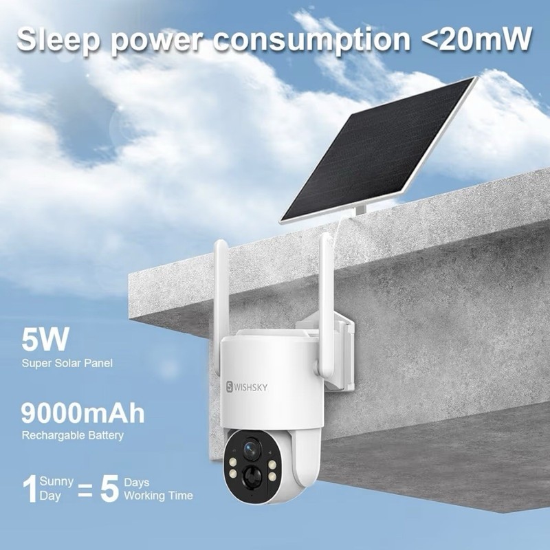4G LTE Cellular Security Camera Wireless Outdoor Solar Charging, No WiFi, 2K HD gallery
