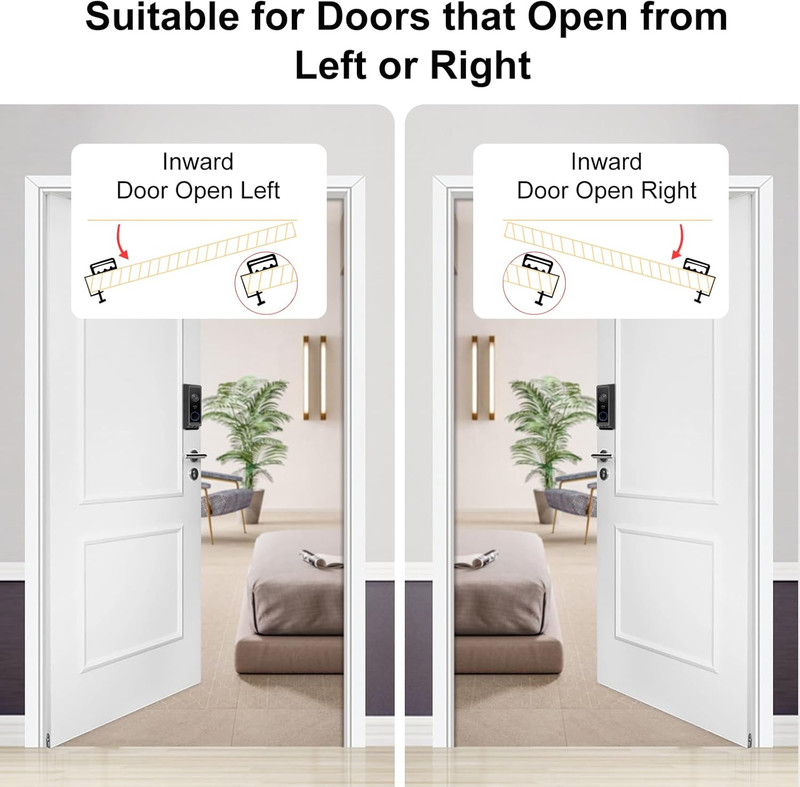Anti-Theft Video Doorbell Mount for Eufy Doorbell E340/Wyze Duo Cam Doorbell, N gallery