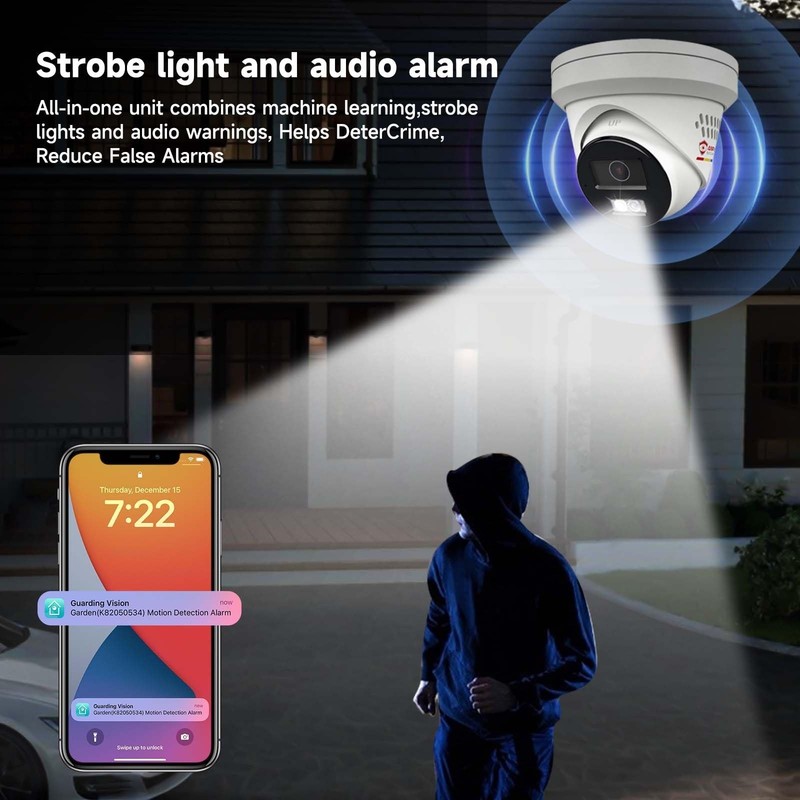 Anpviz 8MP IP PoE Security Camera Outdoor Color Night Vision 2 Way Audio IP67 gallery