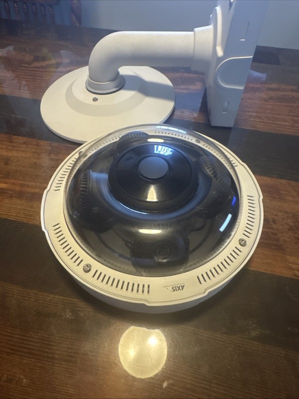 USED AXIS P3717-PLE 8MP 4-Sensor Outdoor IP Dome Camera PoE+ IR w/ Mount Bracke gallery