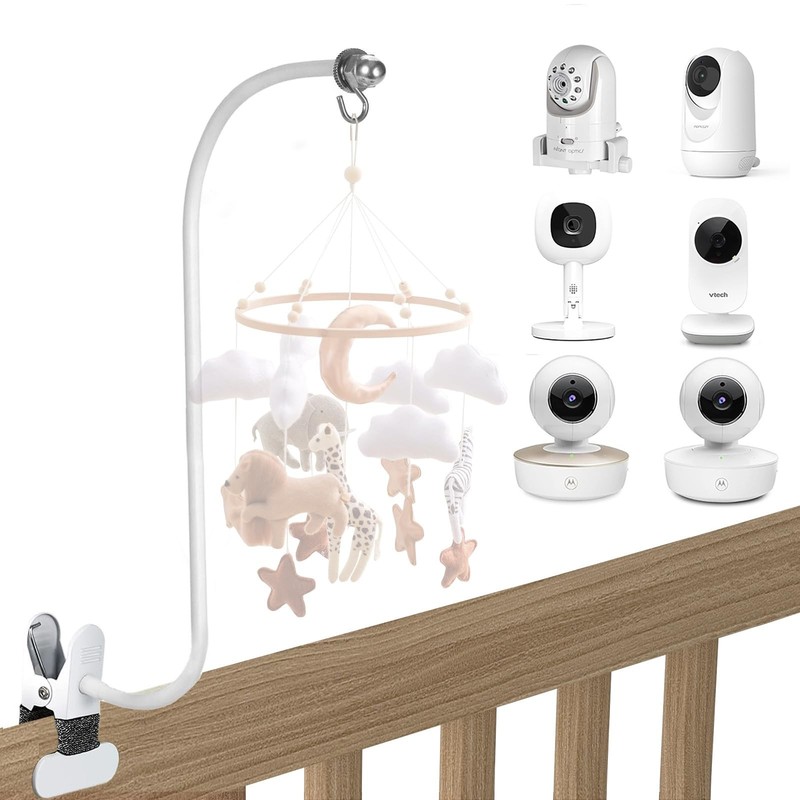 Baby Monitor Mount, 26 Inch Universal Clip for VTech/Infant Optics/Hellobaby/…