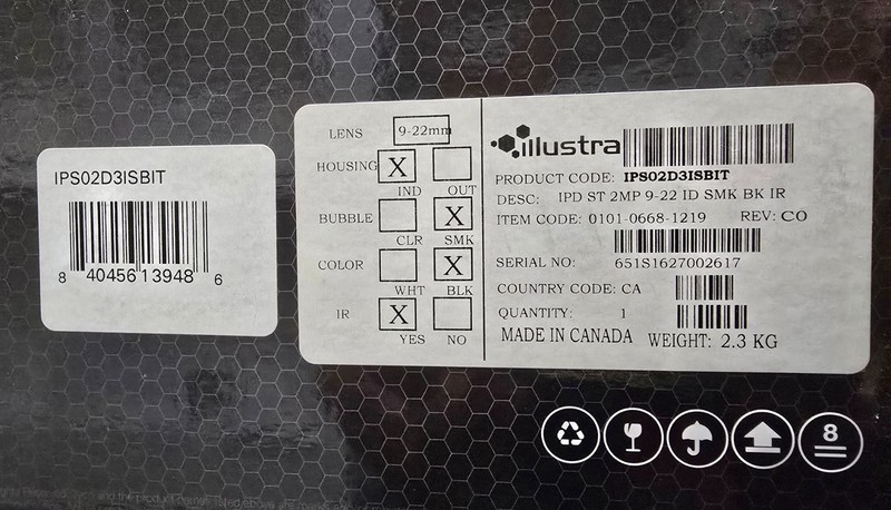 ILLUSTRA PRO MINI DOME, 2MP, 9-22MM PART #: IPS02D3ISBIT - BLACK gallery