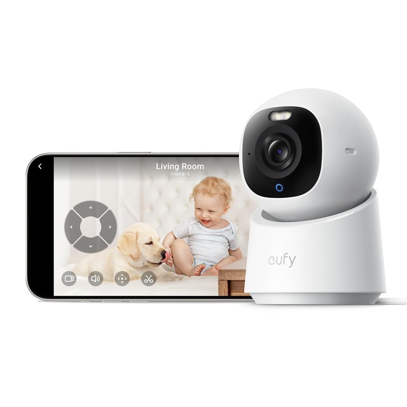 eufy Indoor Cam E30 4K UHD Security Camera HomeKit Alexa 360°