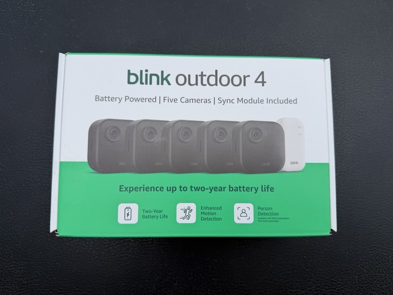 BRAND NEW BLINK Outdoor 4 (4th Gen) 5-Camera Security System w/ Sync Module Core