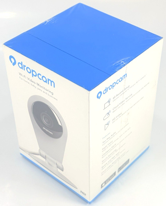 [DROPCAM] HD Wi‑Fi Video Monitoring Camera Factory Sealed 720p HD Security Cam gallery