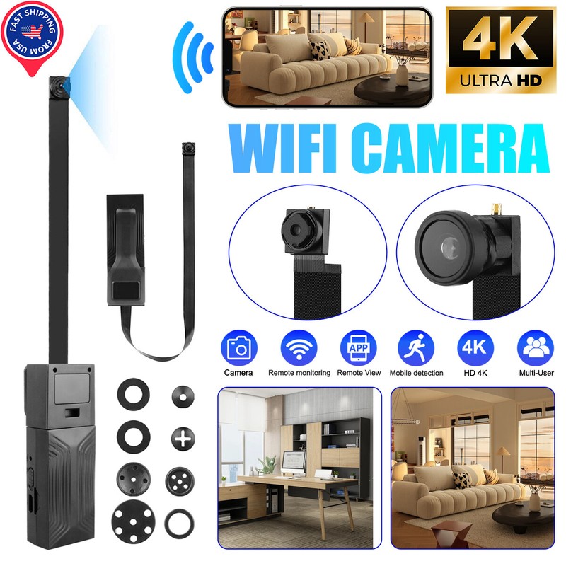 4K Mini Camera: WiFi Motion Alerts & DIY Mini Mount 1H Battery/24-7 Recording US gallery