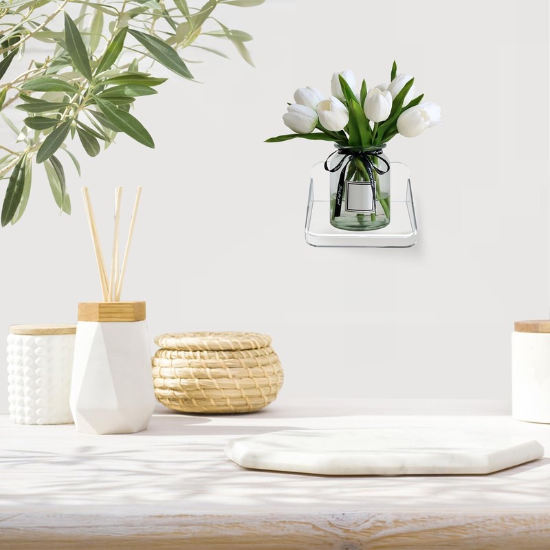 4 PCS Wall Mount Floating Camera Shelf Baby Monitor Holder PunchFree Bracket gallery