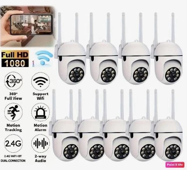 Intelligent White Cloud Storage Camera 1080 High Resolution pack of 5 gallery