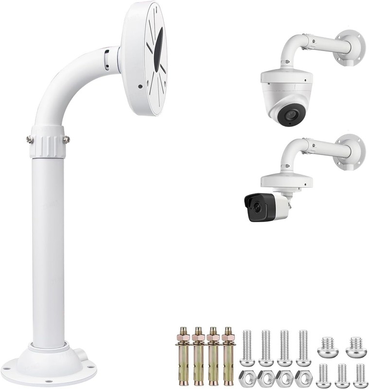 Security Camera Mount Bracket 6 inch Base Outdoor and Indoor