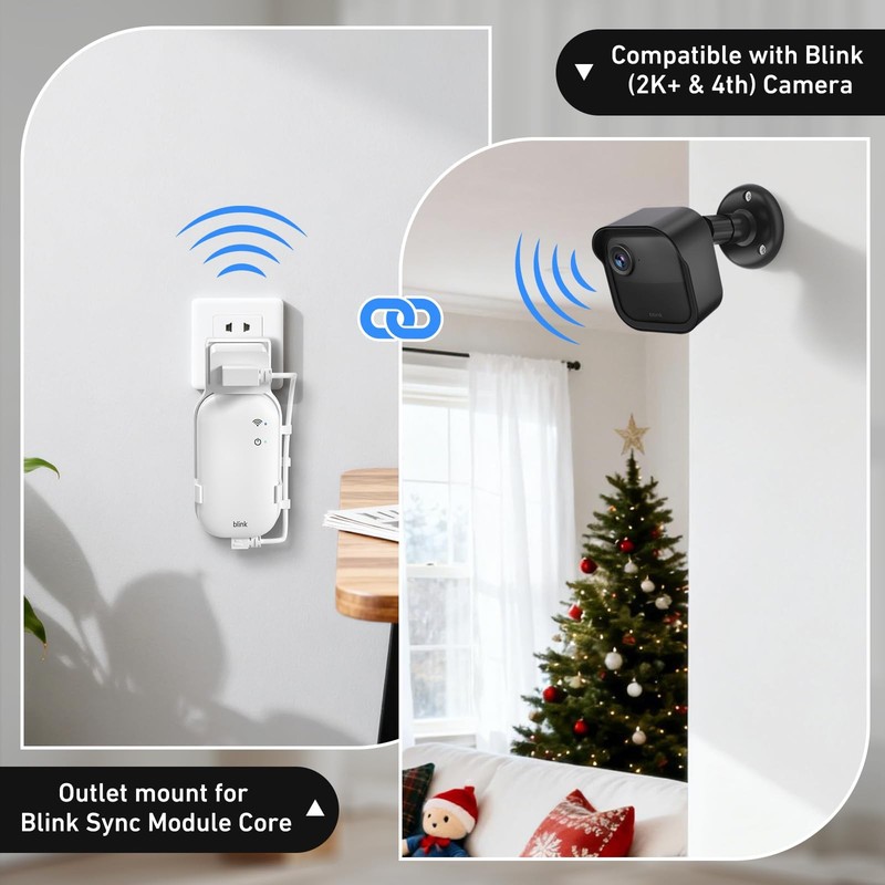 Blink Outdoor Camera Wall Mount Compatible with 2K+ & 4th Gen,3 Pack Weatherp... gallery