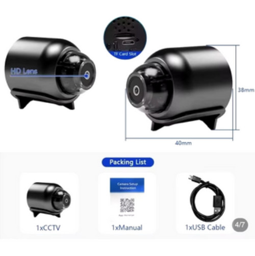 NEW X5 Mini Camera HD1080P Compact Wireless WIFI Camera with Cyclic Recording gallery