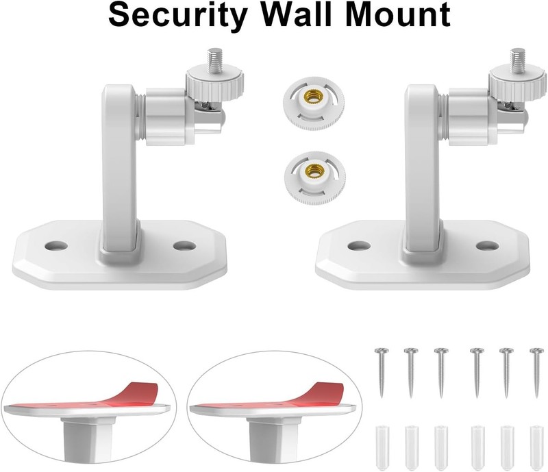 360° Adjustable Wall Mount for Blink Cameras, 2 Pack with Screws Included gallery