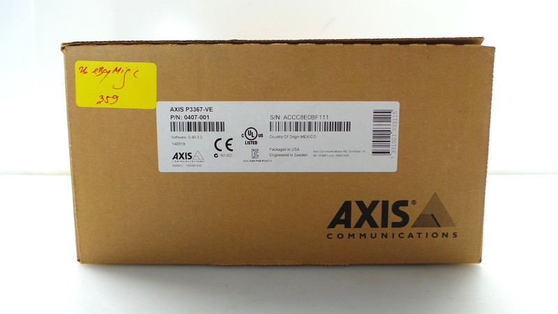 Axis P3367‑VE 5 MP Network Outdoor Dome Camera - Open Box gallery