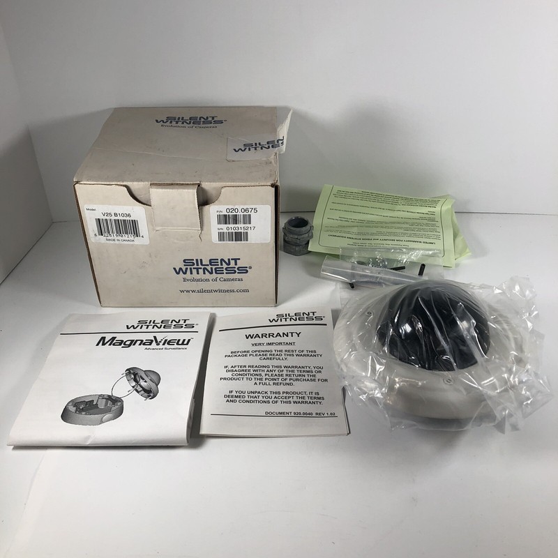Silent view magna view Security camera dome model V25 B1036 New open box