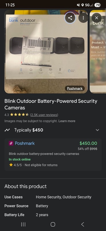 Blink Outdoor Battery Powered Security Camera 5 Camera System