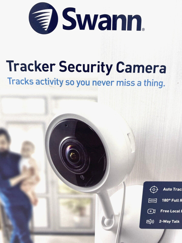SWANN TRACKER INDOOR Camera / Hardwired Stick Up Cam / Micro Sd