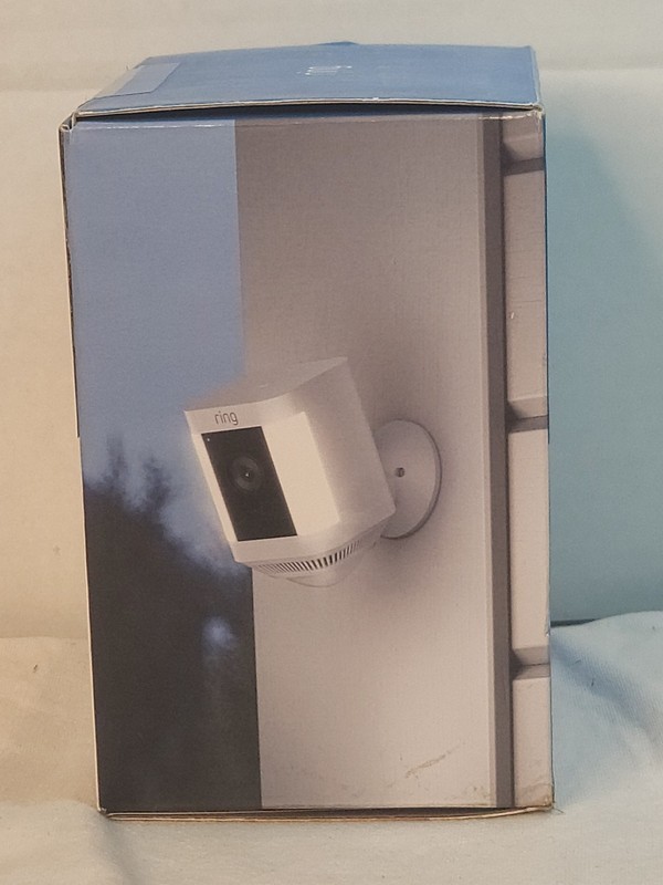 Ring - Spotlight Cam Plus Outdoor/Indoor Wireless 1080p Battery Camera - SEALED gallery