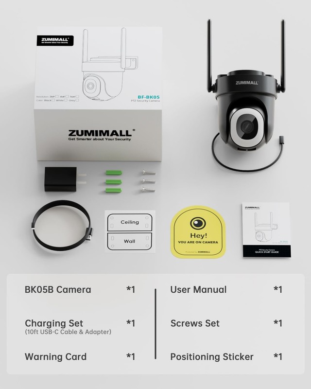 2K Wired Outdoor Security Camera, 3MP, AI Motion Detection, 24/7 Recording, 2-Wa gallery
