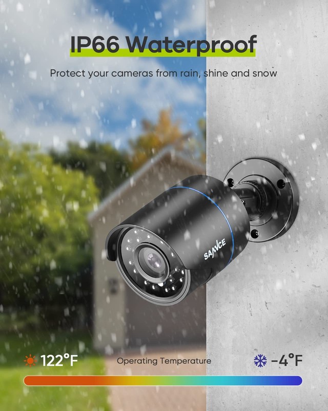 Camara De Vigilancia Exterior 1080P Con Vision Nocturna De 100 Pies Pro gallery