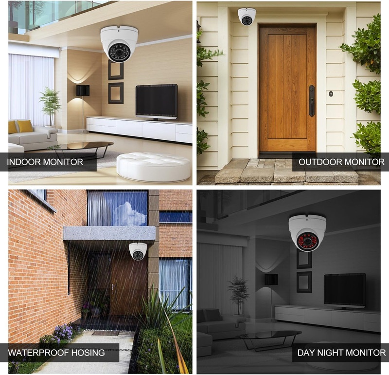 Analog CCTV Camera HD 1080P 4-In-1 (TVI/AHD/CVI/960H Analog) Security Dome Camer gallery