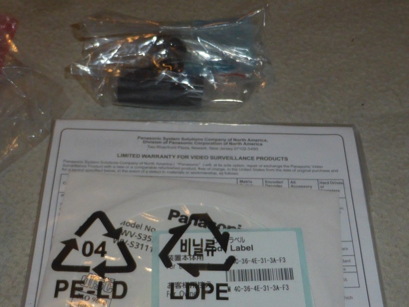 iPRO PANASONIC WV-S3531L OUTDOOR COMPACT DOME NETWORK CAMERA SECURITY PAPERWORK gallery