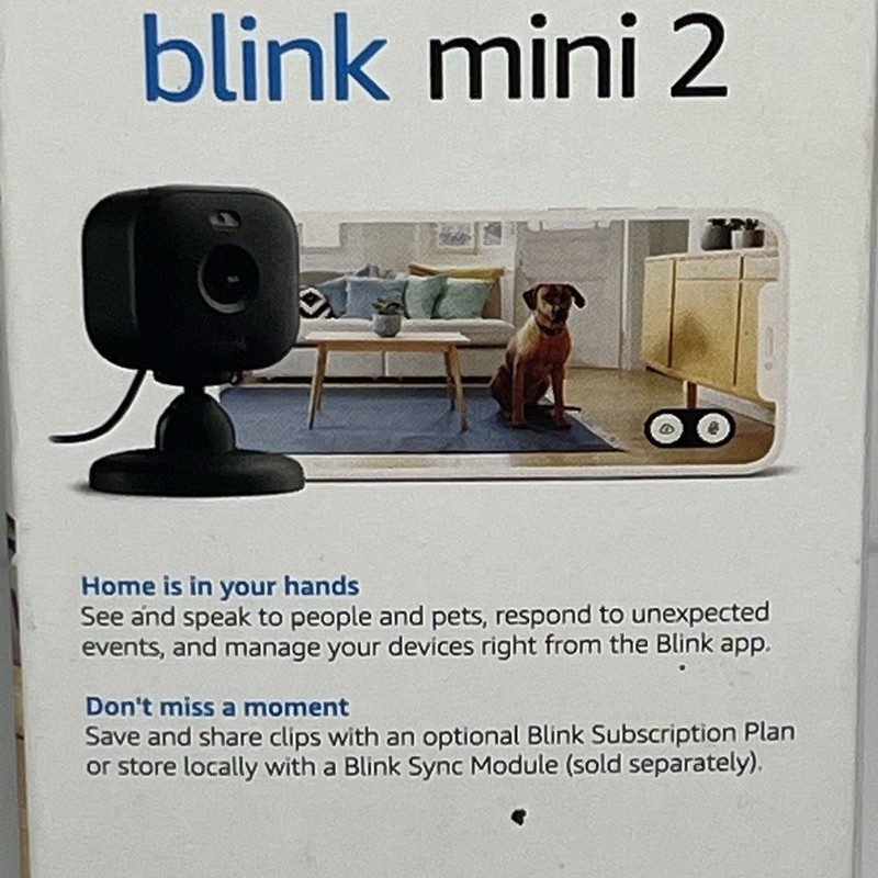 Blink Mini 2 1080p Plug-In Smart Security Camera Black New Sealed gallery