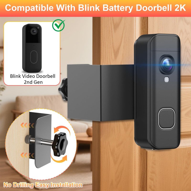AntiTheft Doorbell Mount Compatible with Blink Newest 2026 Battery Doorbell 2... gallery