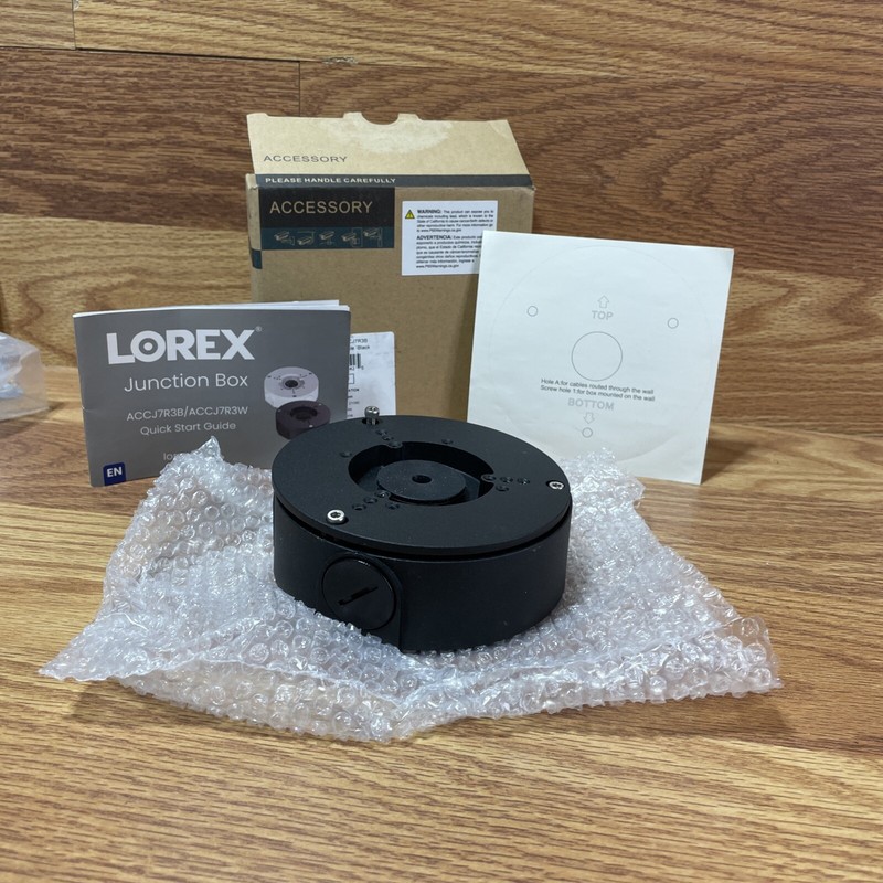 Lorex Outdoor Junction Box 3 whole Screws - BLACK ACCJ7R3B gallery