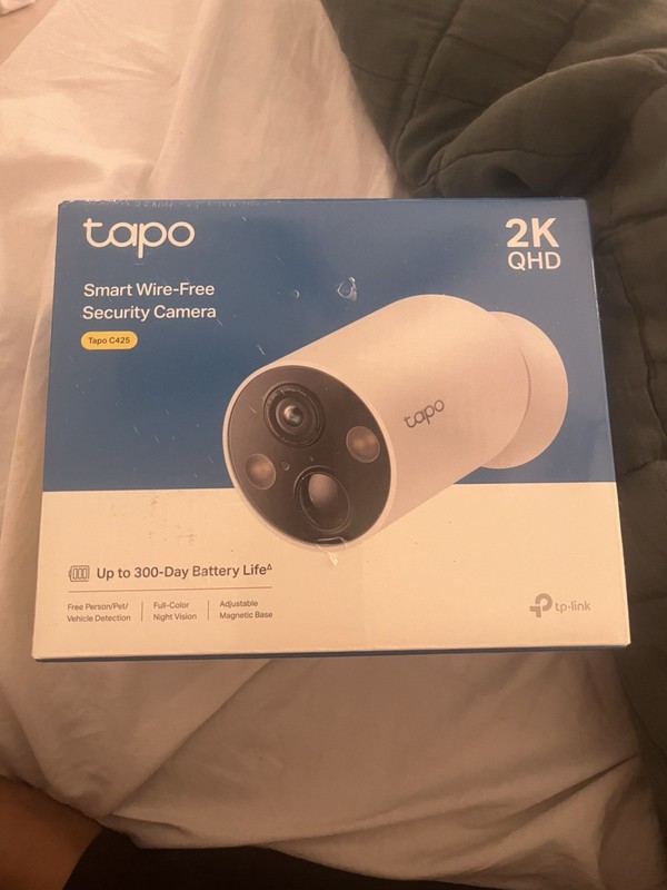 TP-LINK Tapo Smart Wire-Free Security Camera, 2K QHD Tapo C425