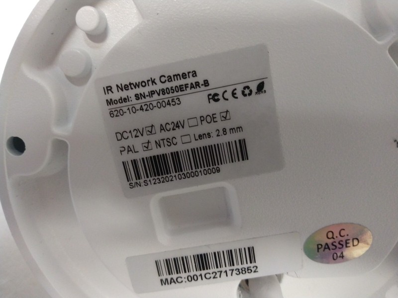 SN-IPV57/04EFDR/B 4MP IP IR Dome Network Camera gallery