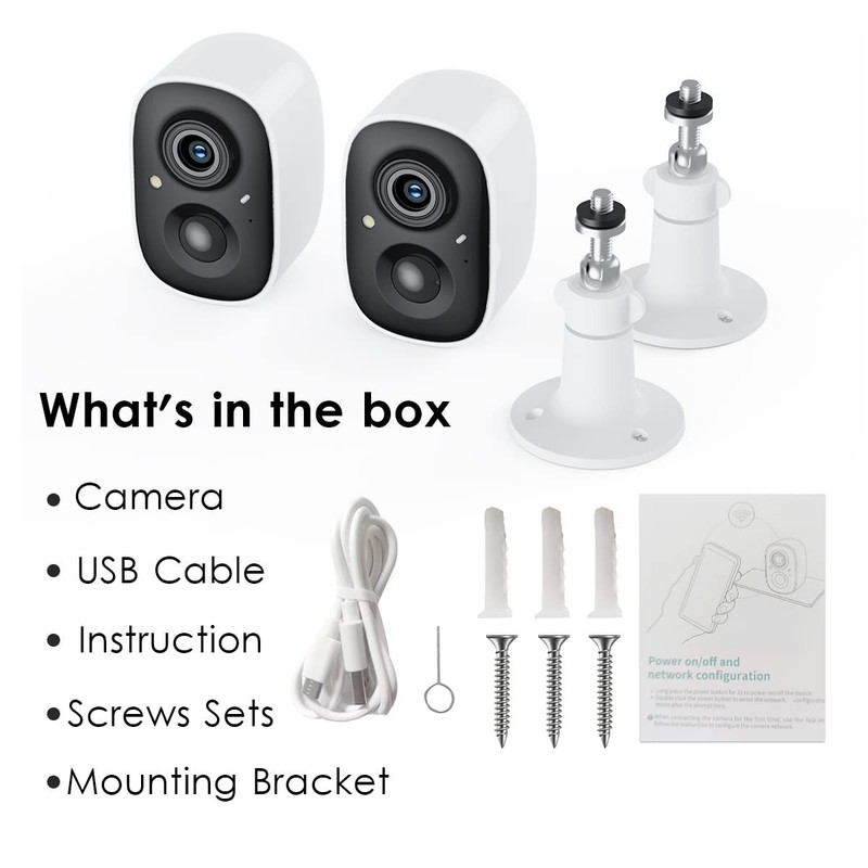 Security Cameras Wireless Outdoor, 2K Color Night Vision AI Motion Detection ... gallery