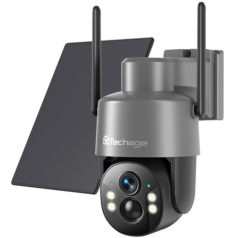 4G LTE Cellular Security Camera, No Wifi Security Camera, 2.5K Solar Camera Outd
