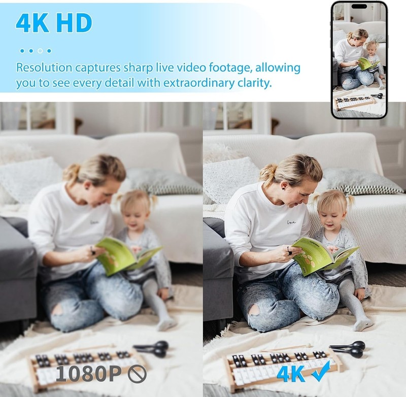 Mini Camara Espia Oculta 4K Ultra HD Cámara Espía Inalámbrica Pequeña 2026 gallery