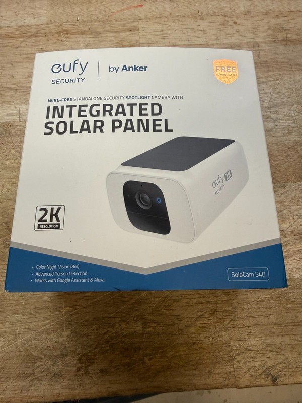eufy Outdoor Solar Security Camera – White (T81241W1-cr)