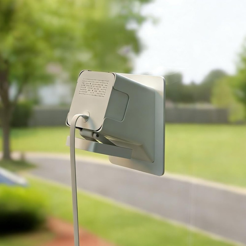 Water-Resistant Angled Window Mount for Wyze Cam V4 & V3 - Sleek White Design gallery