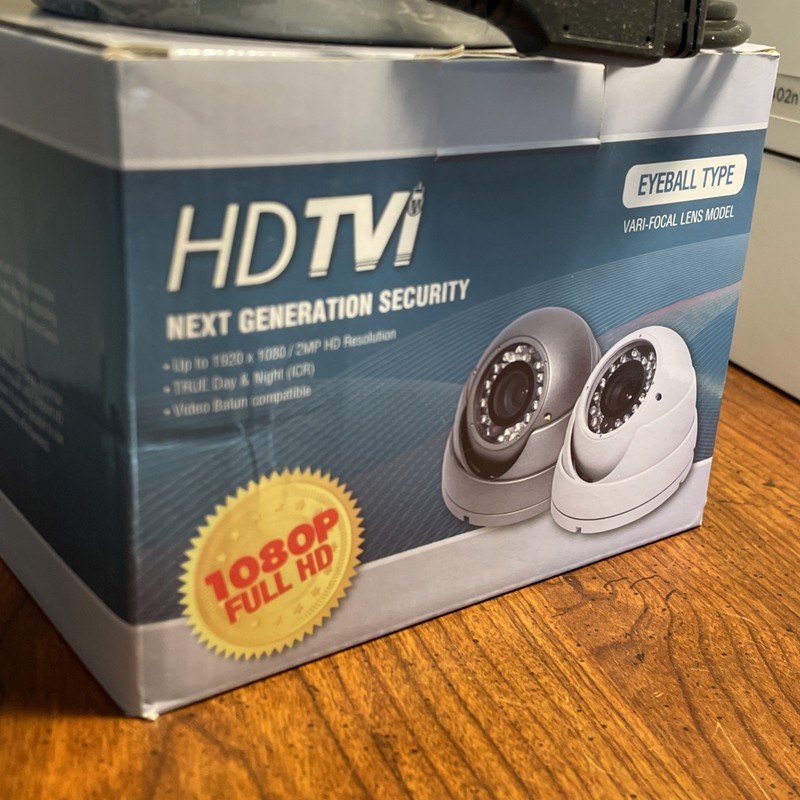 New TIB-1032V HD-TVI 1080p 2MP IR LED Eyeball Dome Security Camera 2.8-12mm Lens gallery