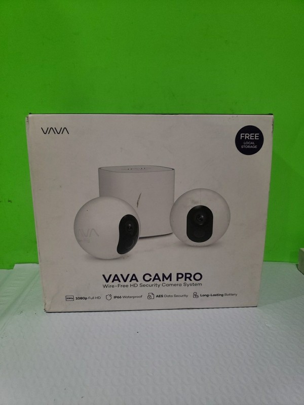 VAVA VA-HS003 CAM PRO 1080 WIRE-FREE HD SECURITY CAMERA SYSTEM Open Box