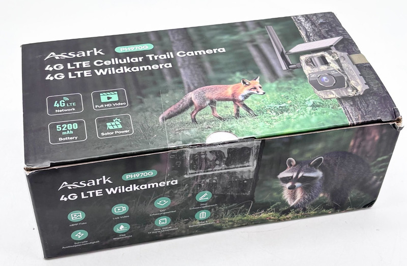 ASSARK PH970G 4G LTE 48MP Trail Camera With Solar