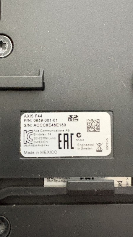 AXIS F44 Main Unit Modular Network Camera Base Unit 0659-0001-01 gallery