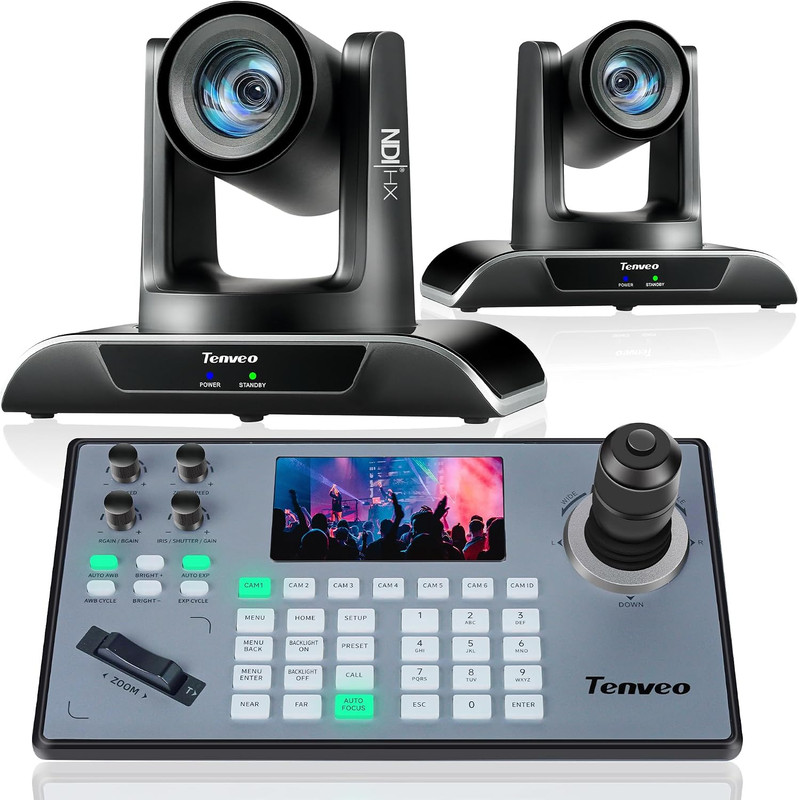 PTZ Camera and Controller Bundle/Kits – 20X NDI AI Auto-Tracking PTZ Camera(2Pcs