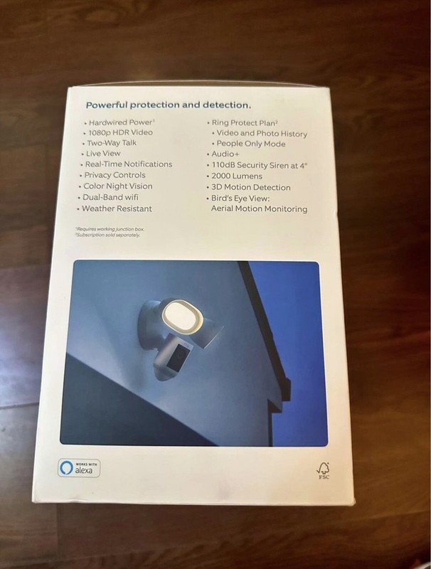 Ring Floodlight Cam Wired Pro with Bird’s Eye View and 3D Motion Detection gallery