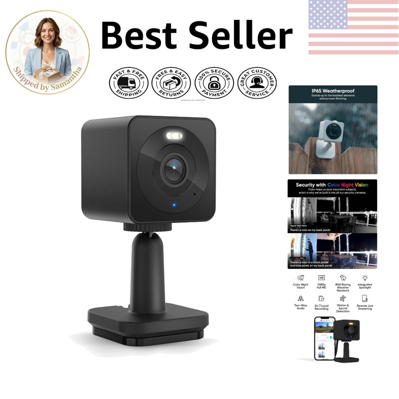 Cam OG Wireless Security Camera – 1080p HD, Motion Detection & Built-in Light